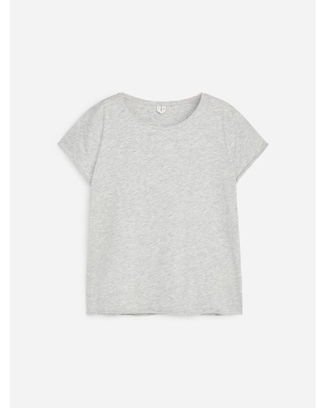 ARKET White Rolled-Edge T-Shirt