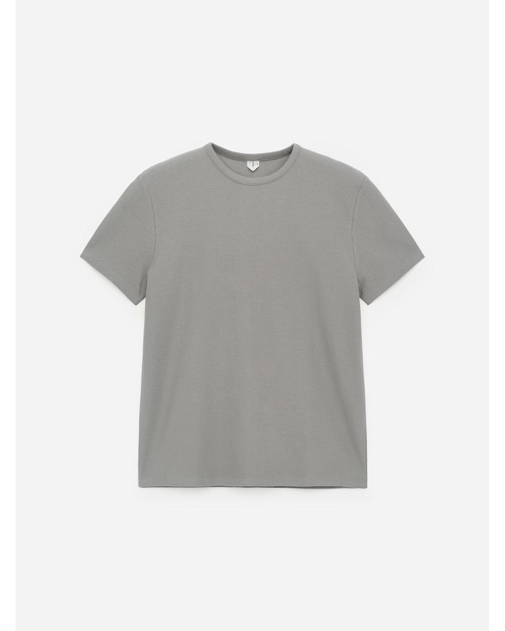 ARKET Gray Fitted Cotton T-Shirt for men