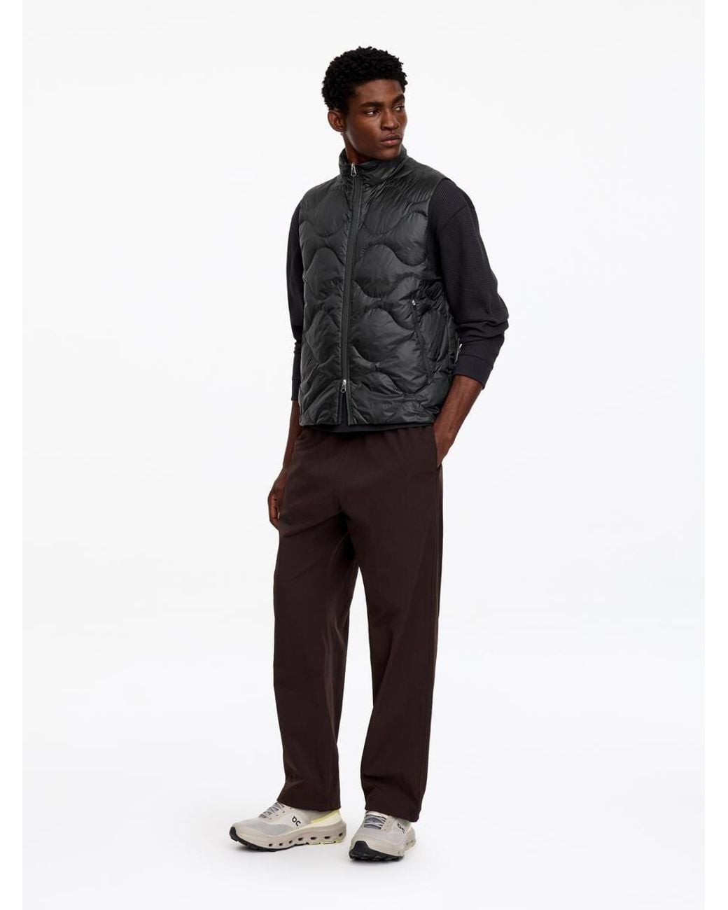 ARKET Black Ultralight Down Vest for men
