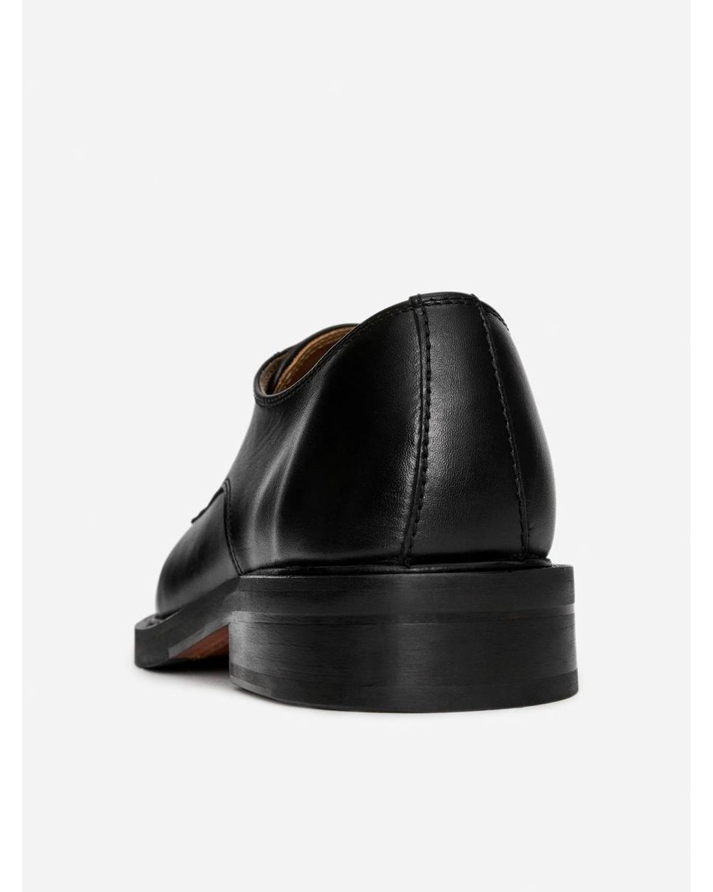 ARKET Black Leather Derby Shoes for men