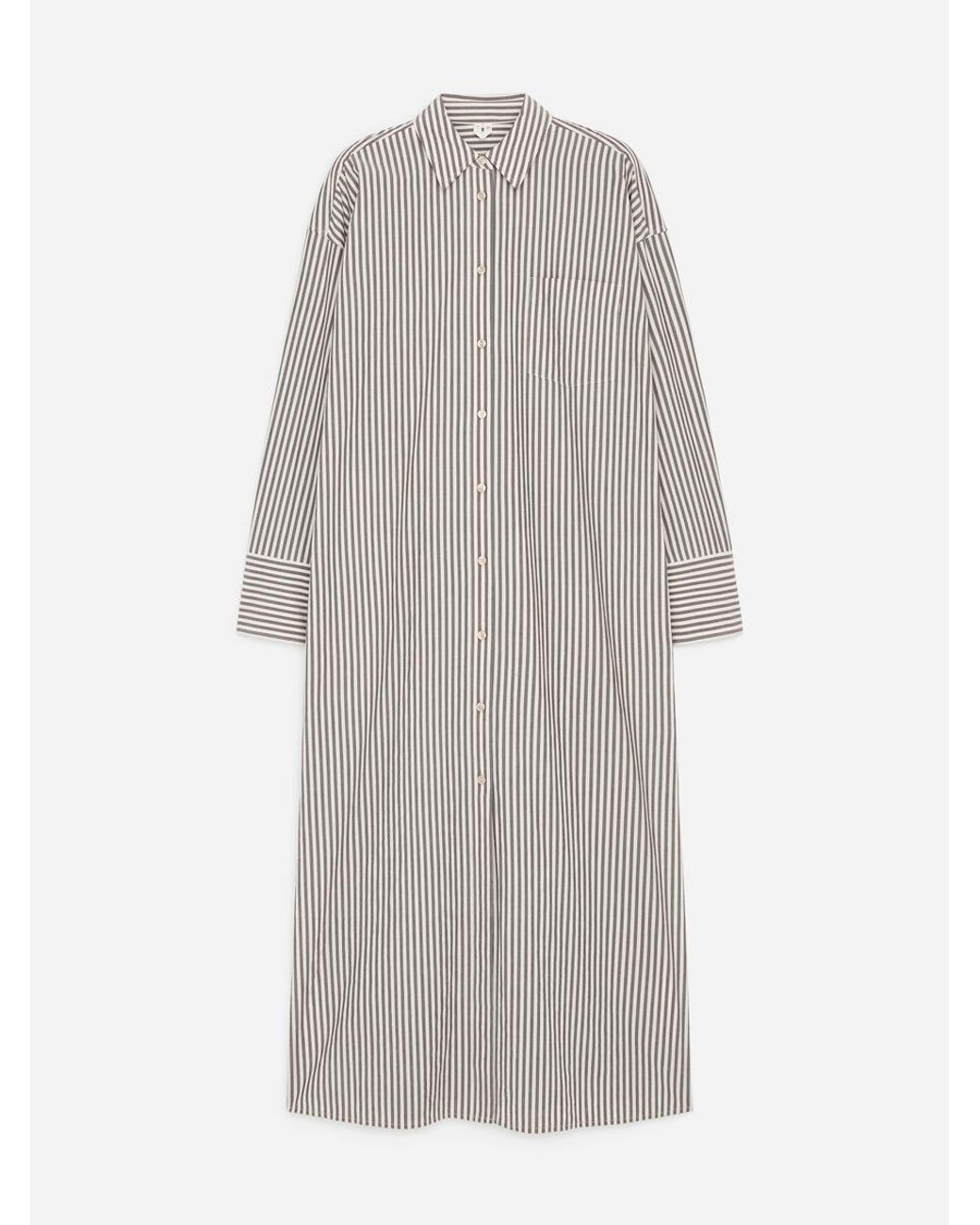 ARKET White Cotton Shirt Dress