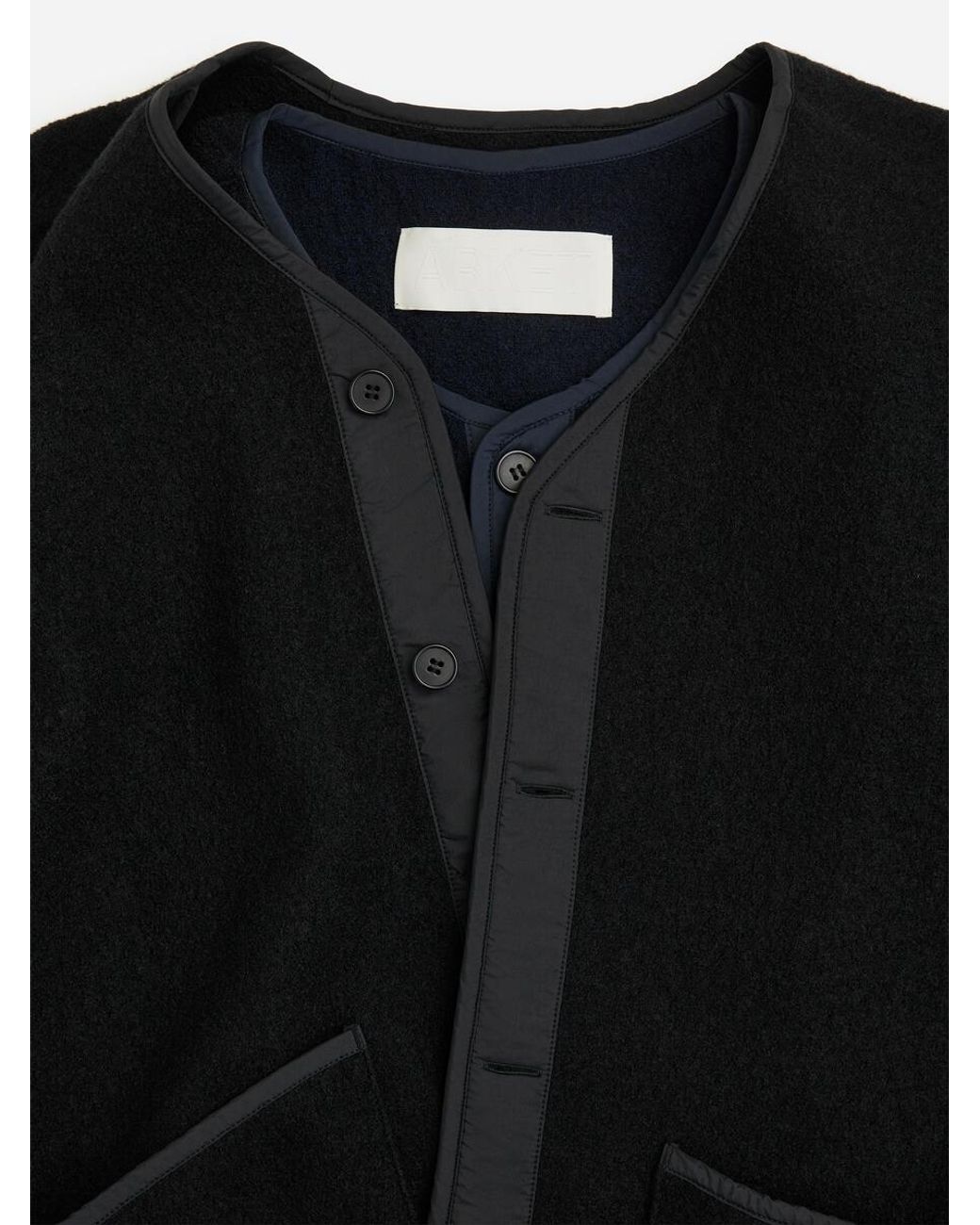 ARKET Black Wool Liner Jacket for men