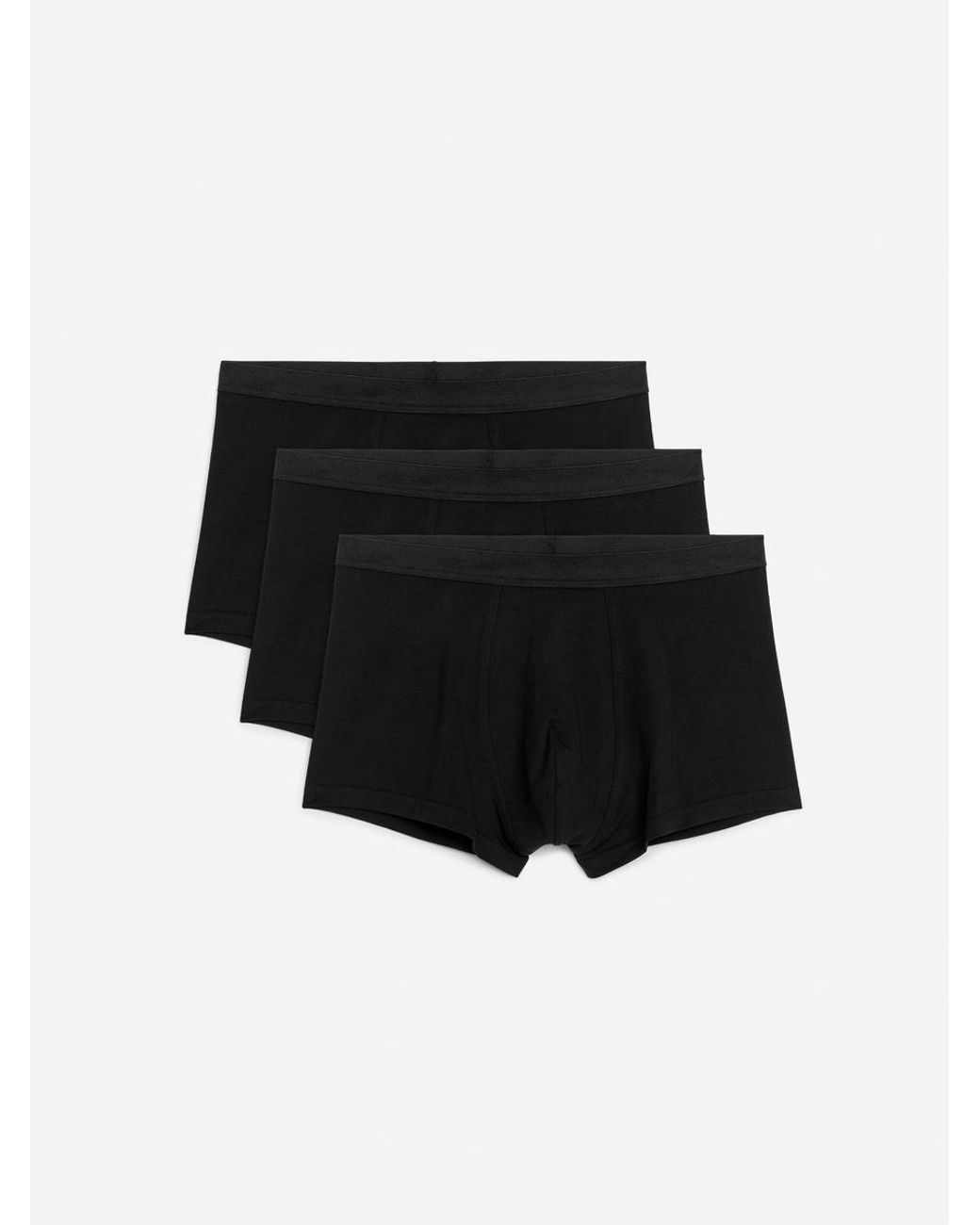 ARKET Black Jersey Trunks Set Of 3 for men