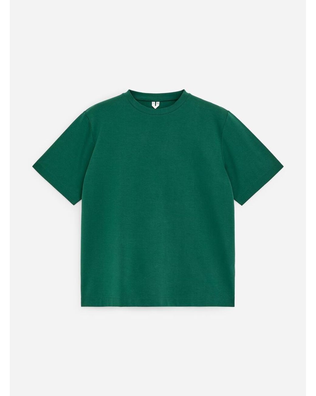 ARKET Green Boxy Interlock T-Shirt for men