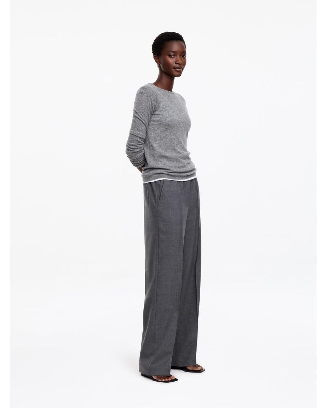 ARKET Elastic Waist Tailored Trousers