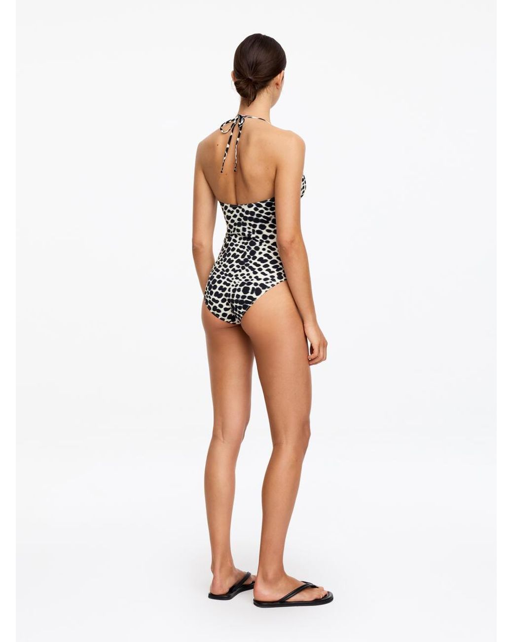 ARKET White Halterneck Swimsuit