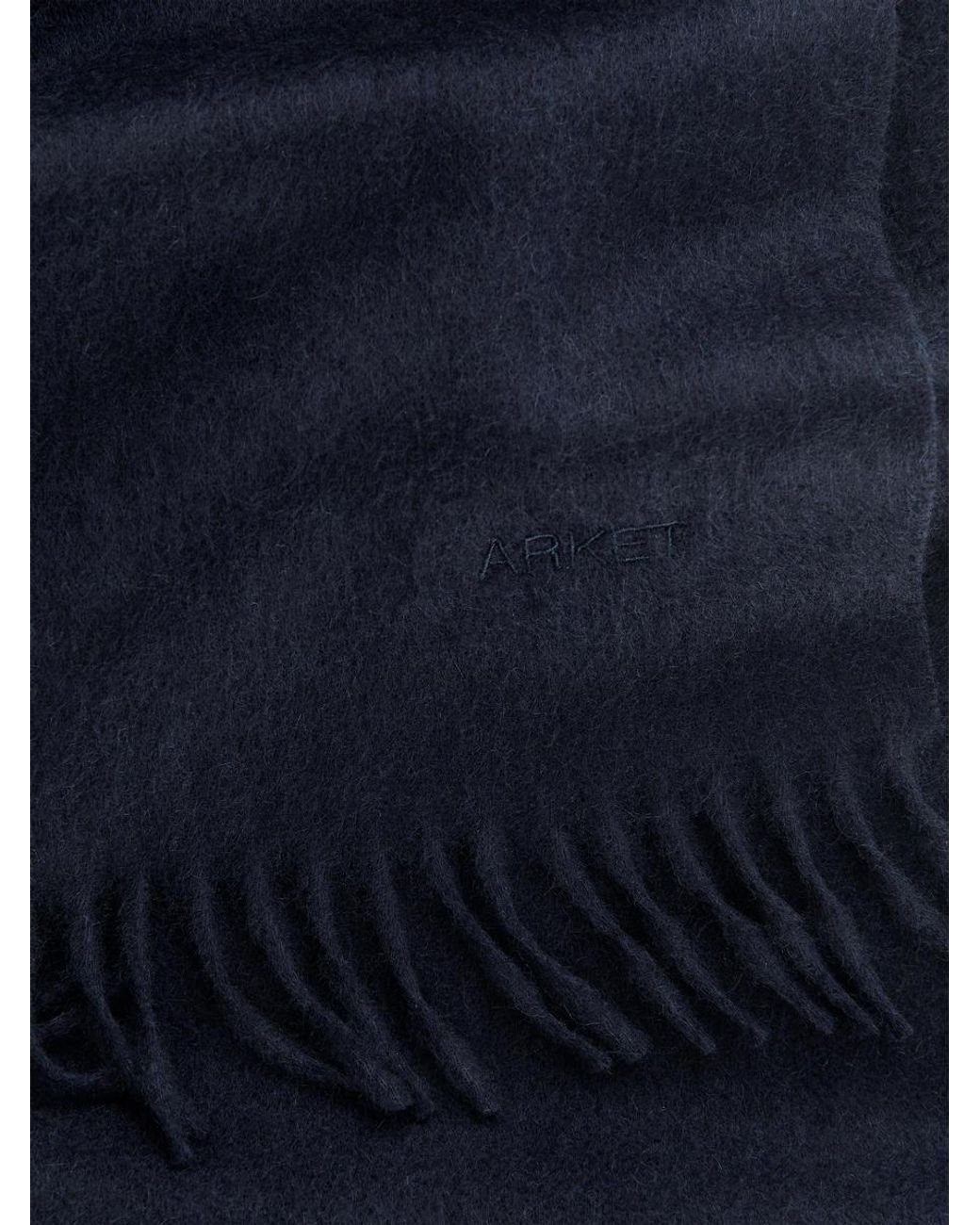 ARKET Blue Cashmere Scarf for men