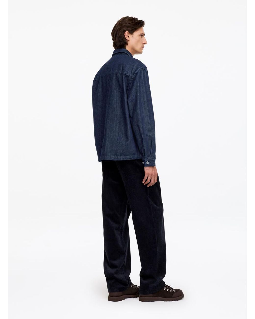 ARKET Blue Denim Overshirt for men