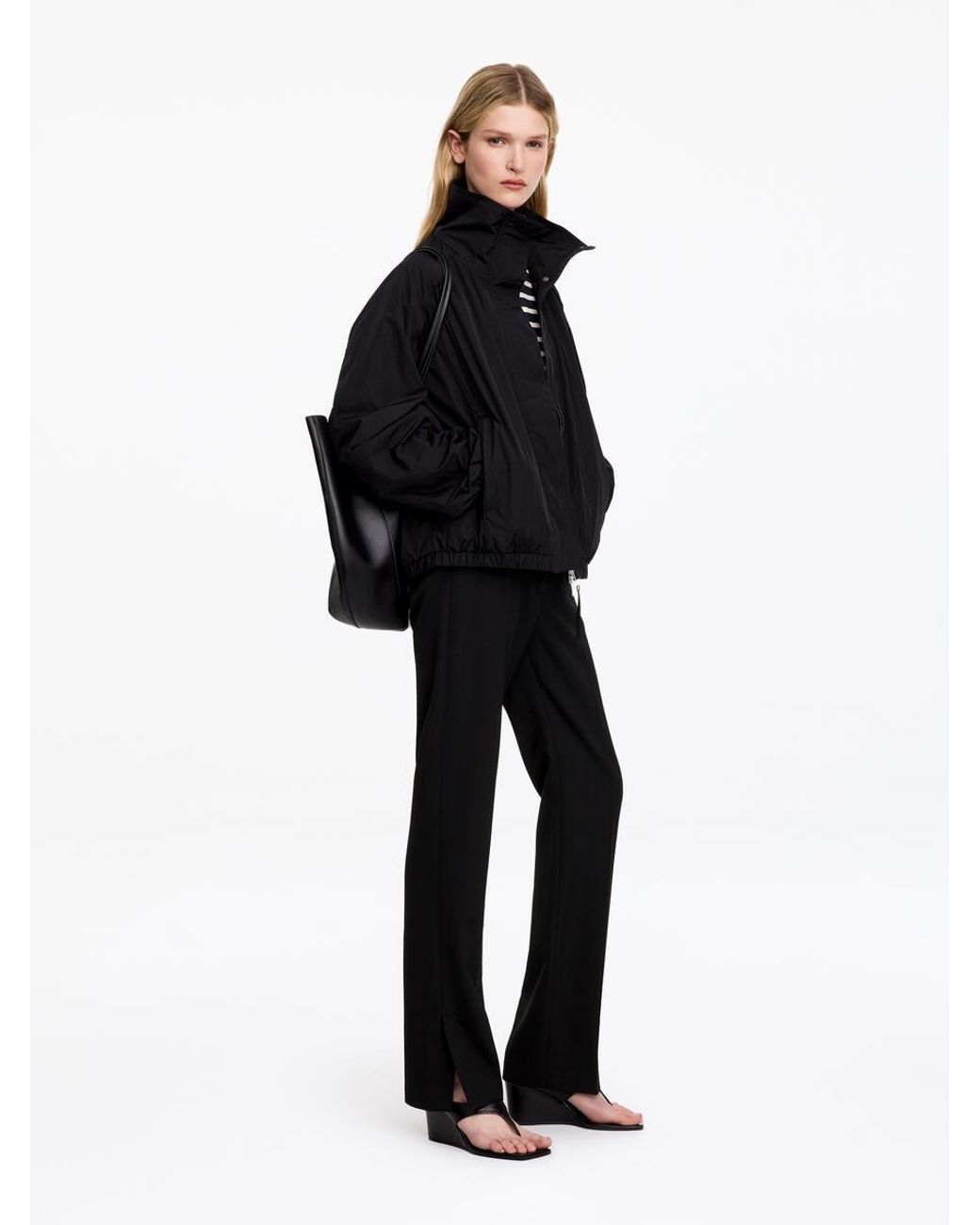 ARKET Black Slim Tailored Trousers