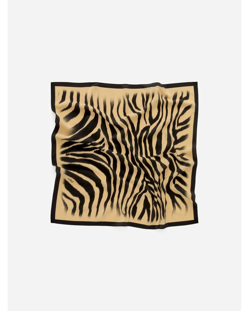 ARKET Natural Printed Silk Scarf