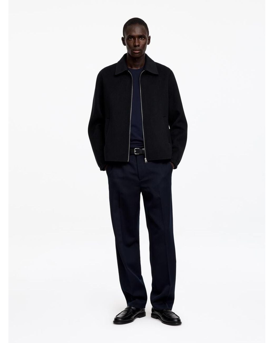 ARKET Blue Wool Blend Doublé Jacket for men