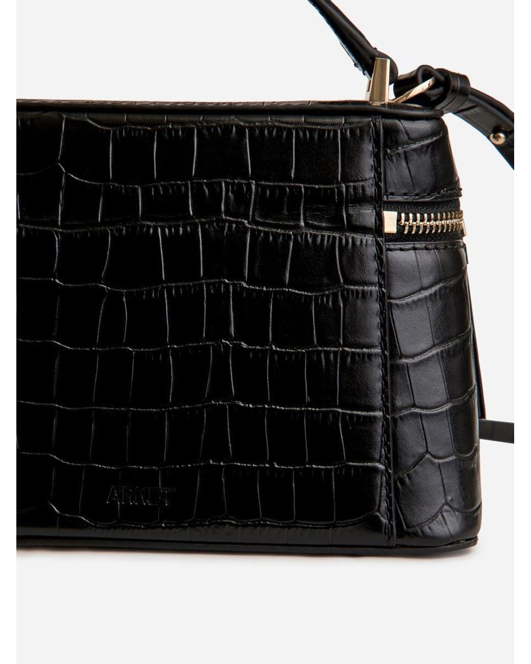 ARKET Black Leather Crossbody Bag