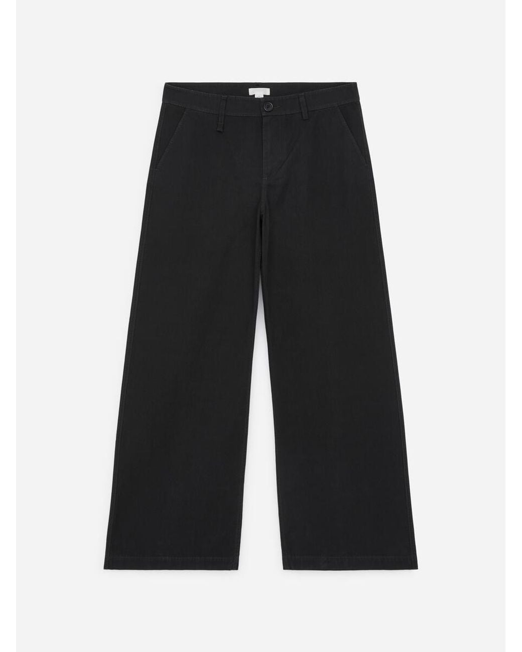 ARKET Black Cotton Chino Trousers