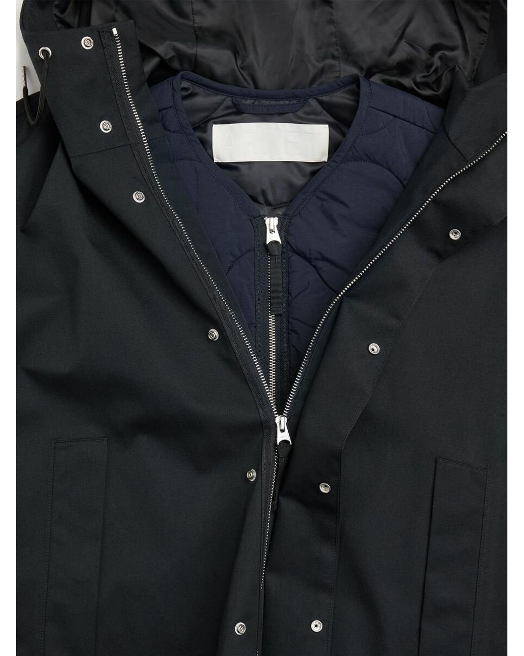 ARKET Blue Quilted Liner Vest for men