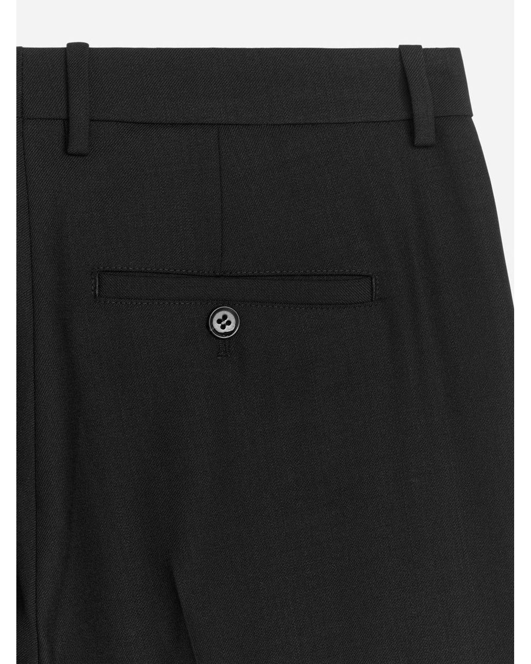 ARKET Black Slim Tailored Trousers