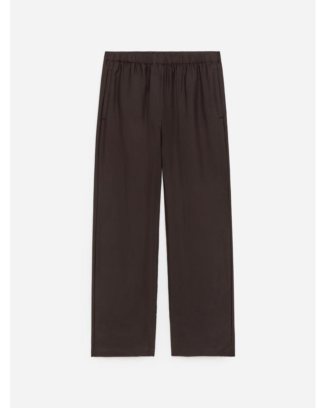 ARKET Blue Silk Twill Trousers
