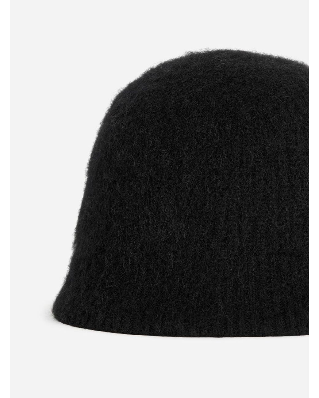 ARKET Black Bucket Hat
