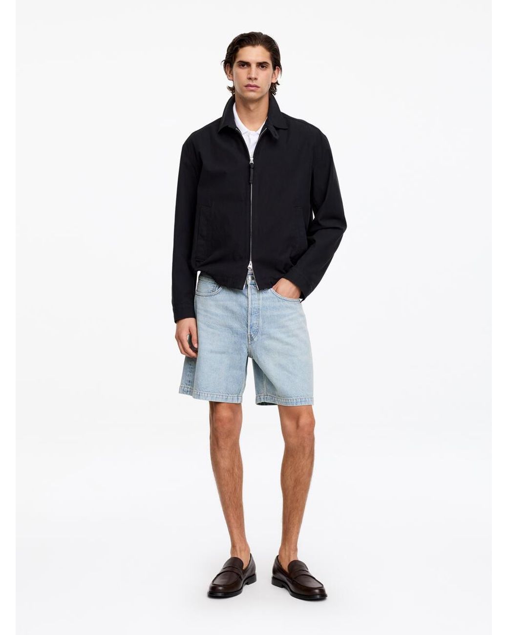 ARKET Blue Relaxed Denim Shorts for men