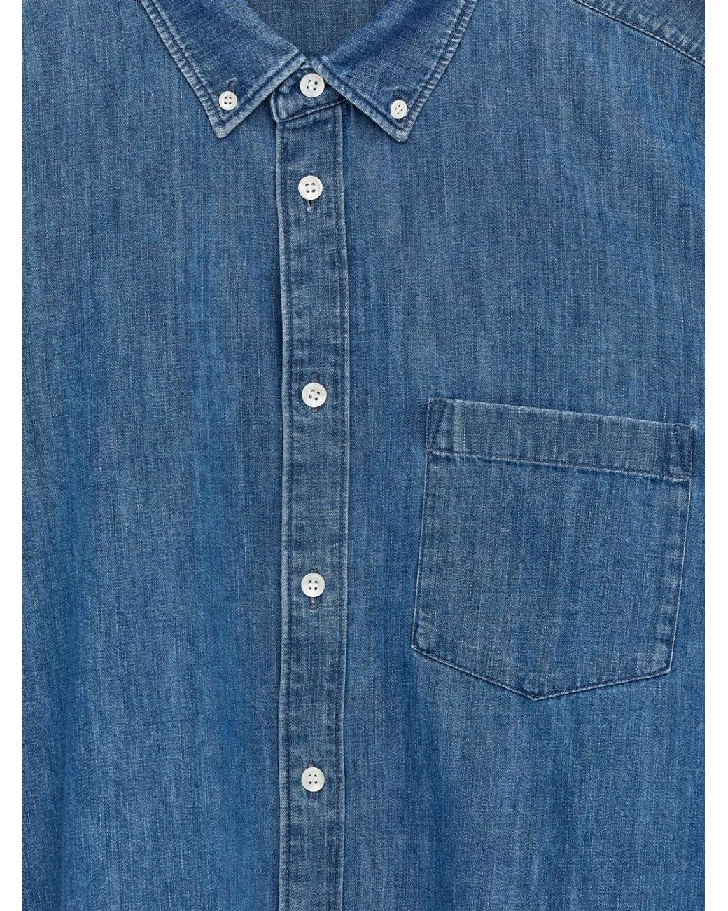 ARKET Blue Regular Denim Shirt for men