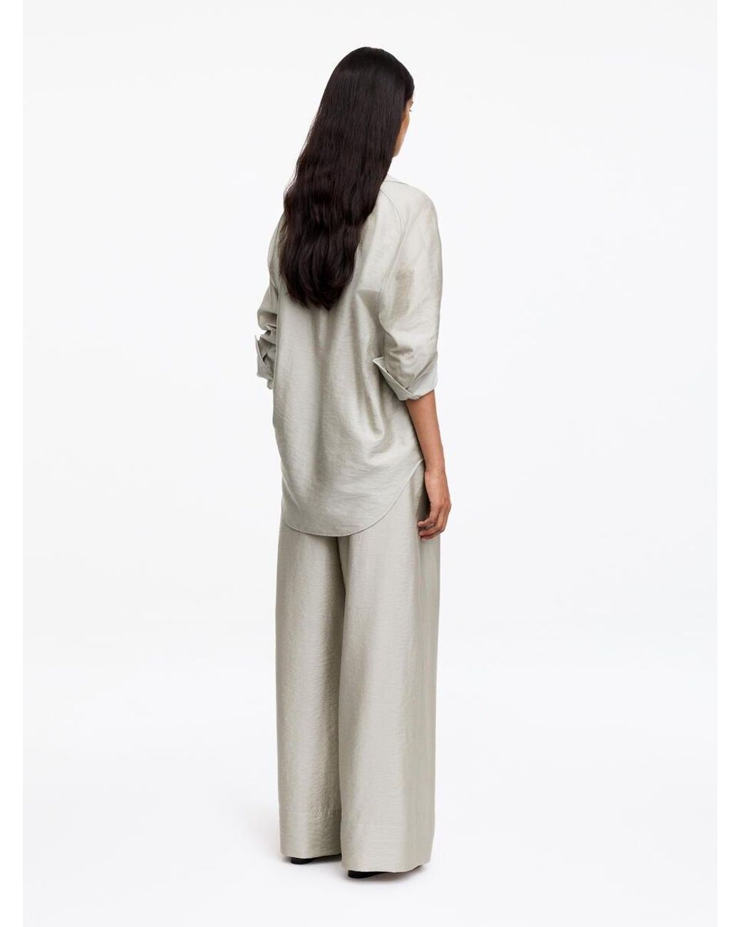ARKET White Relaxed Trousers