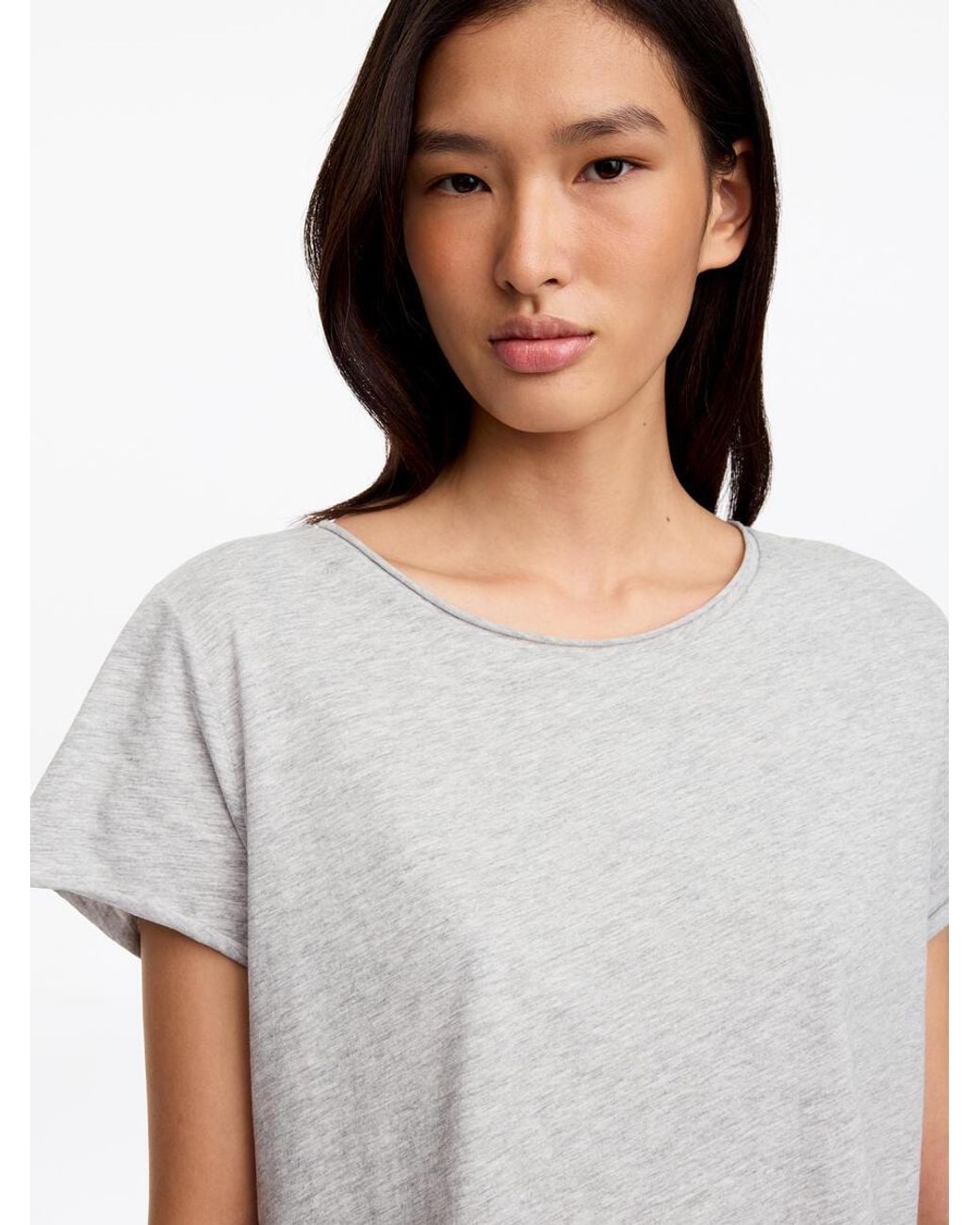 ARKET White Rolled-Edge T-Shirt