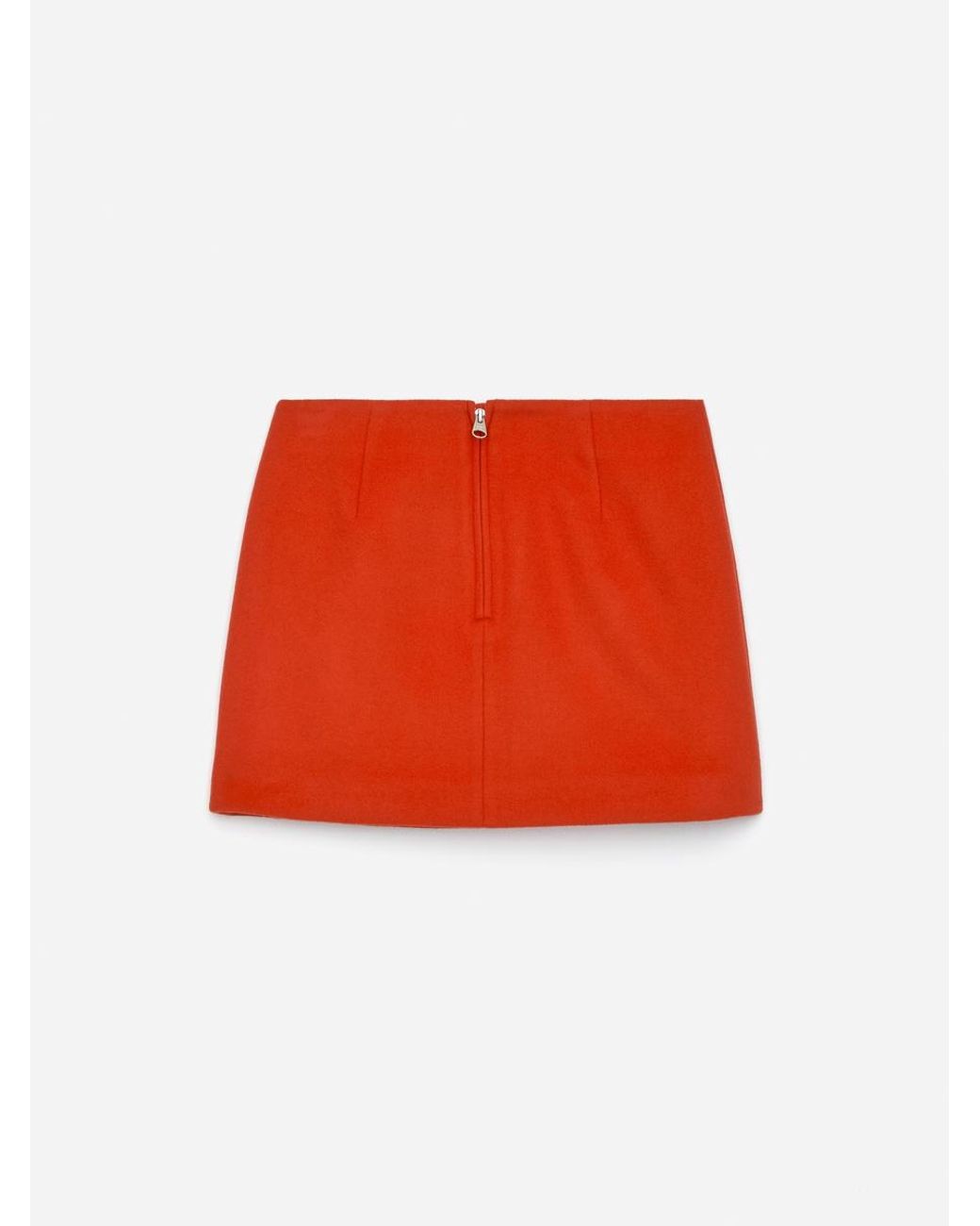 ARKET Red Wool-Blend Mini Skirt