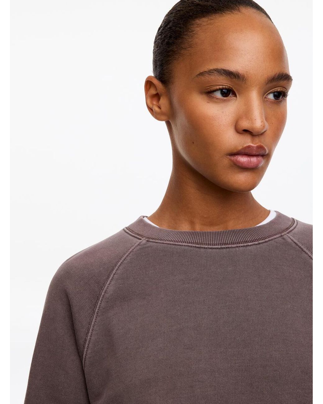 ARKET Gray Cotton Terry Sweatshirt