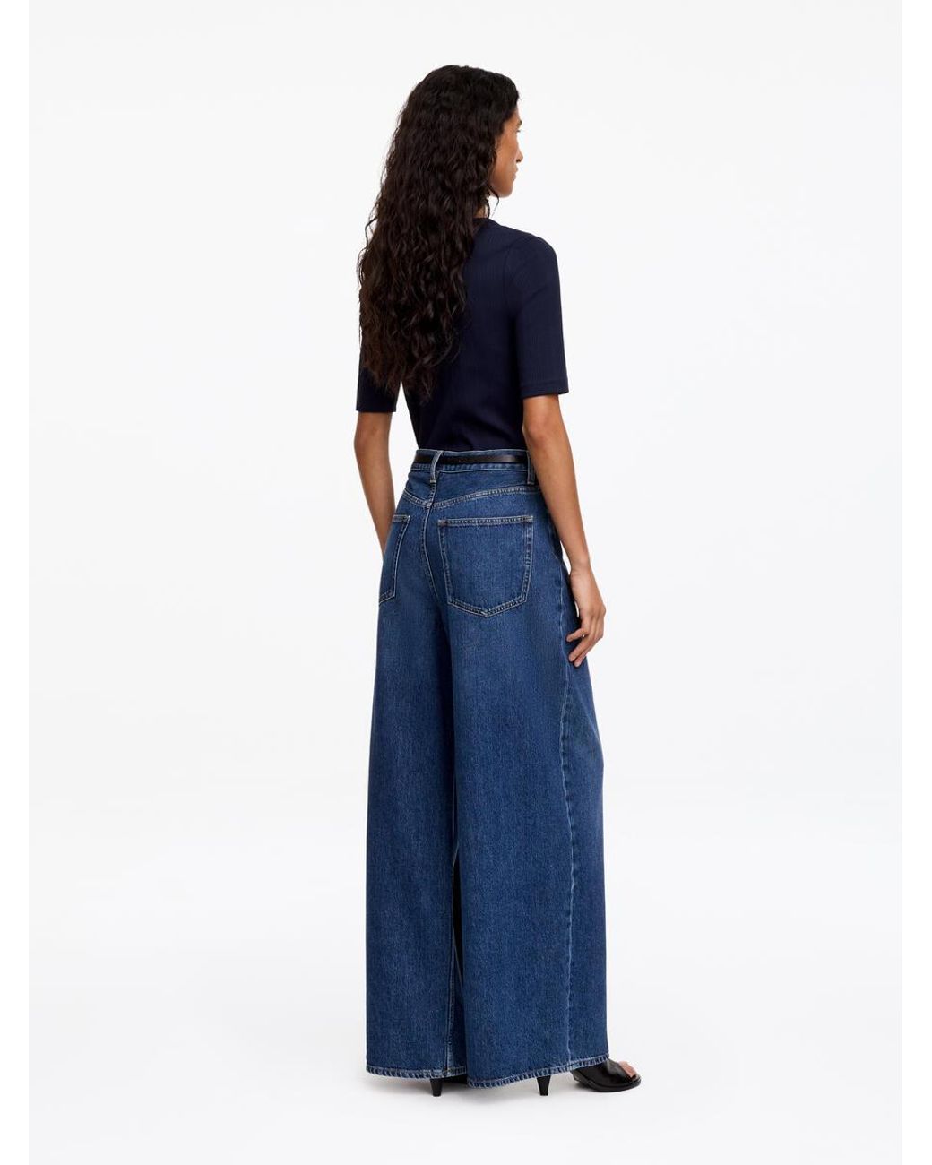 ARKET Blue Cedar Oversized Wide Jeans