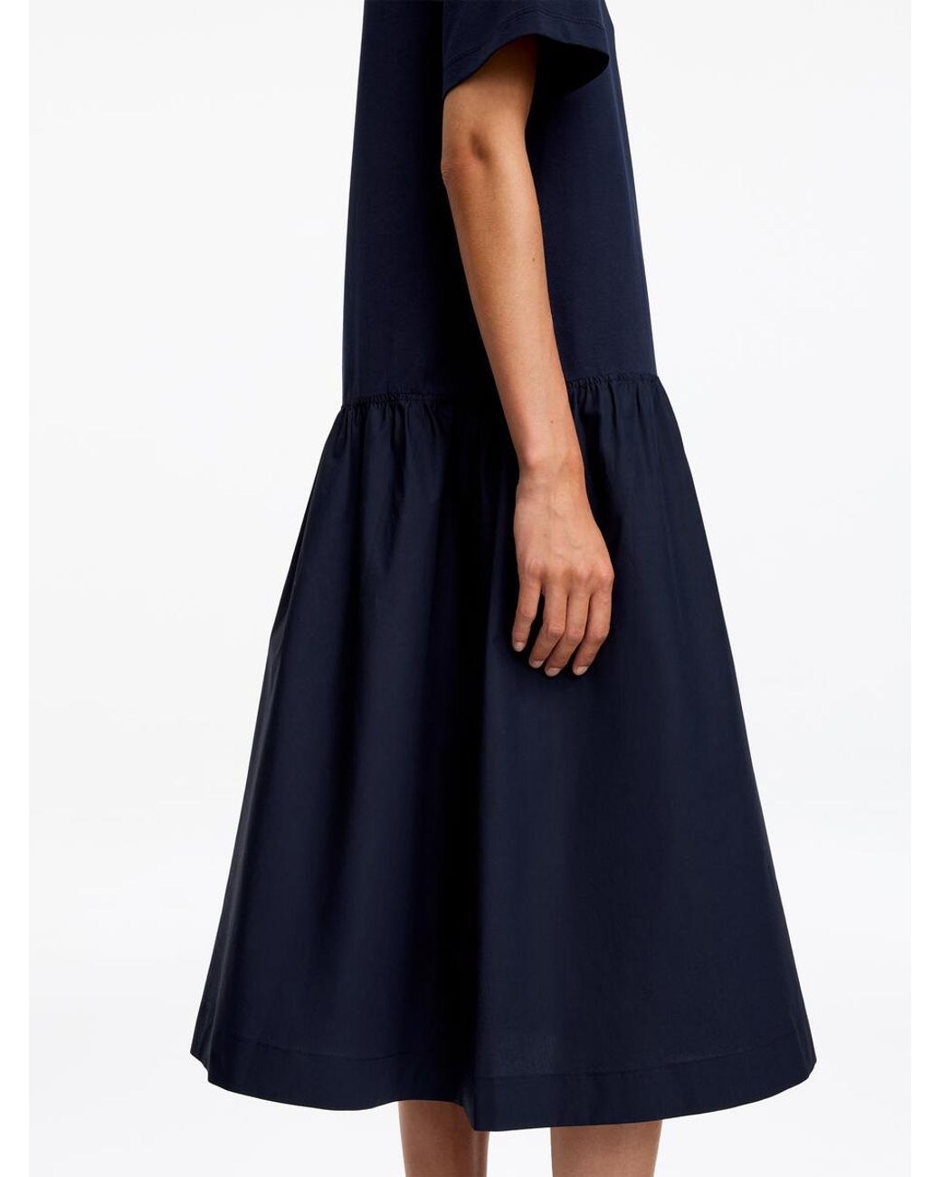 ARKET Blue V-Neck Midi Dress