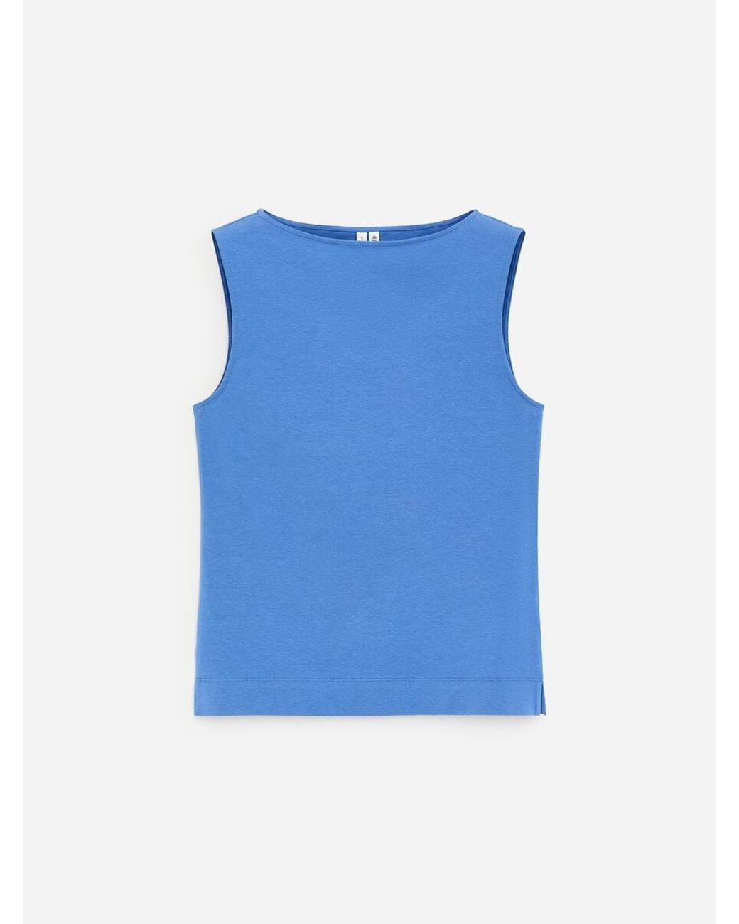 ARKET Blue Boat Neck Tank Top