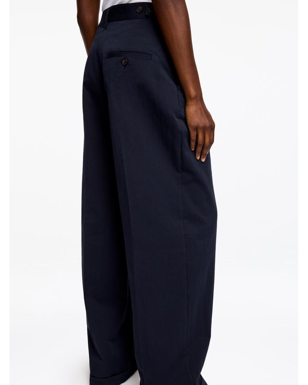 ARKET Blue Relaxed Chino Trousers