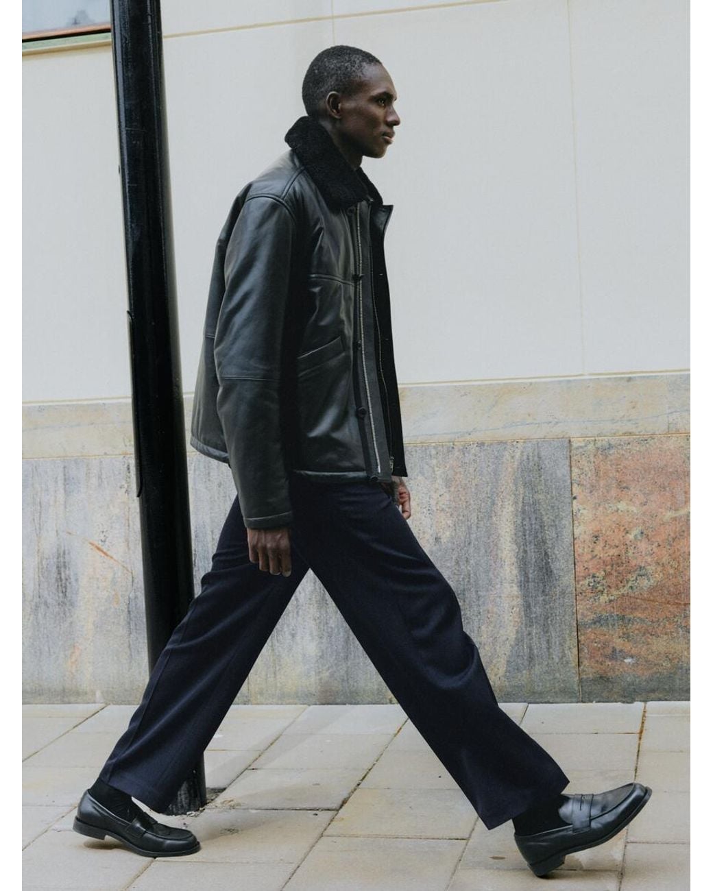 ARKET White Relaxed Cotton Twill Trousers for men