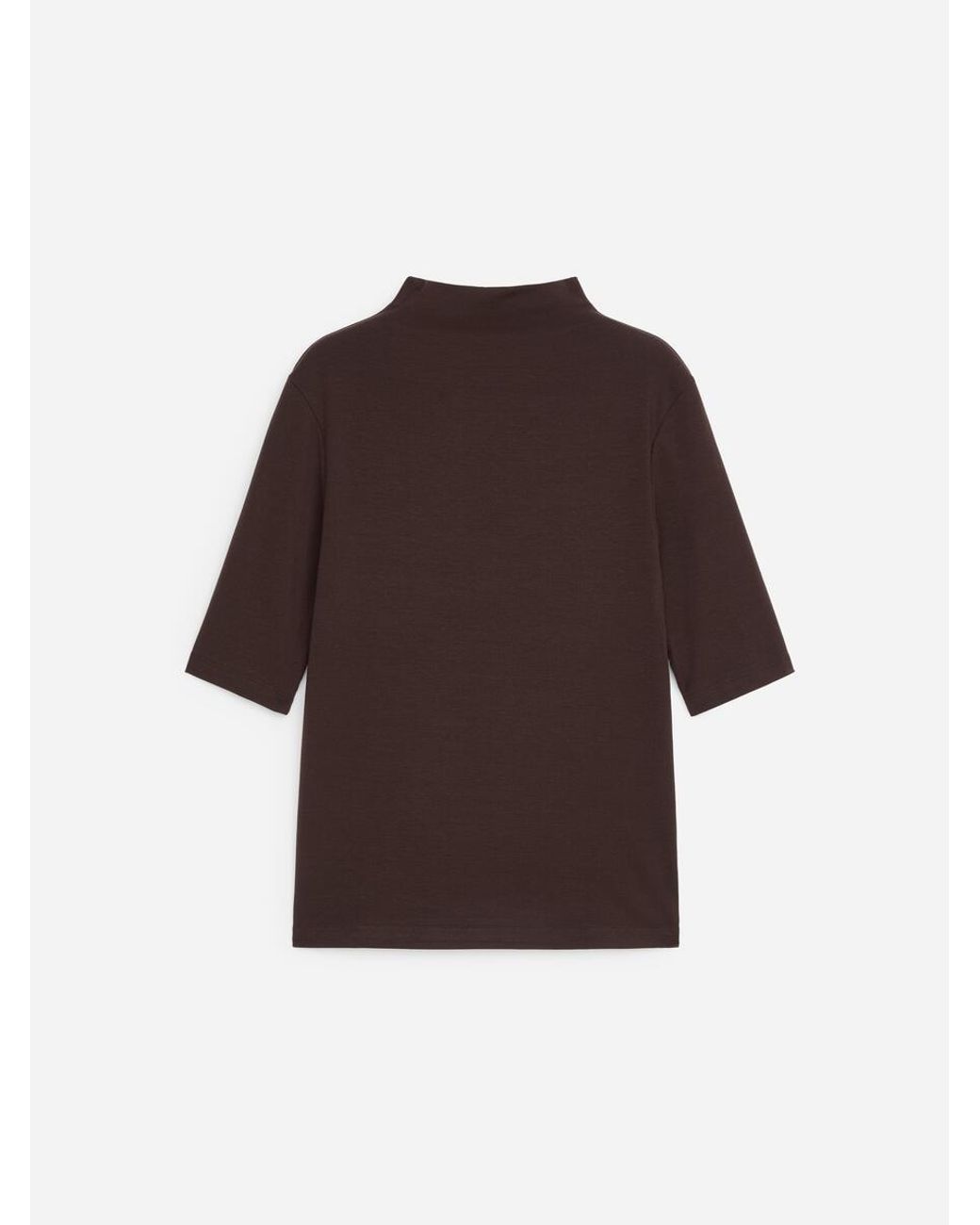 ARKET Red Mock-Neck Lyocell Top