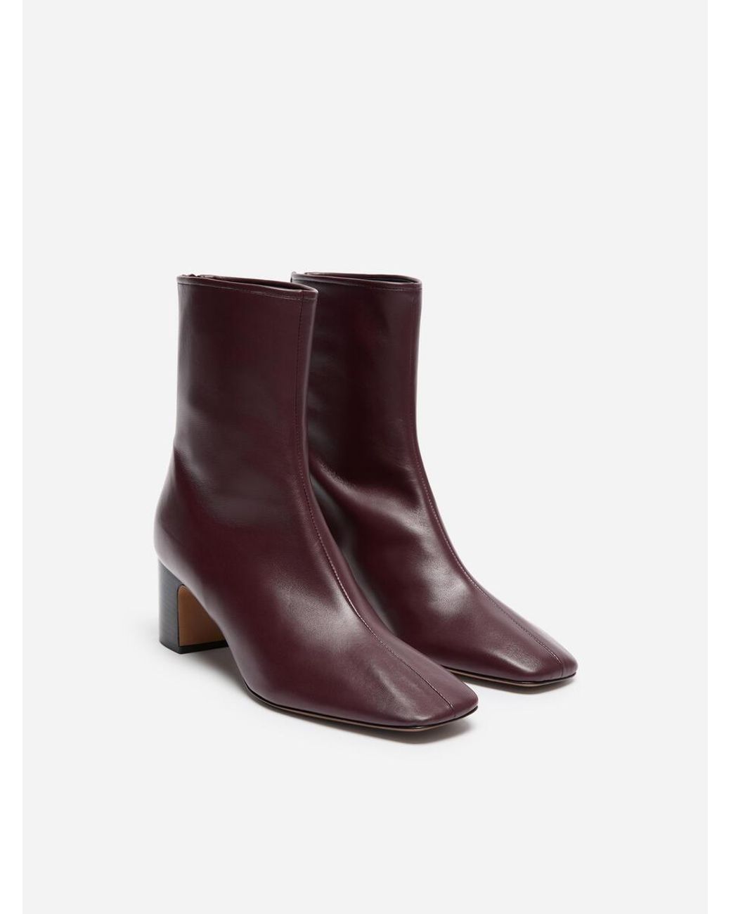 ARKET Blue Leather Sock Ankle Boots