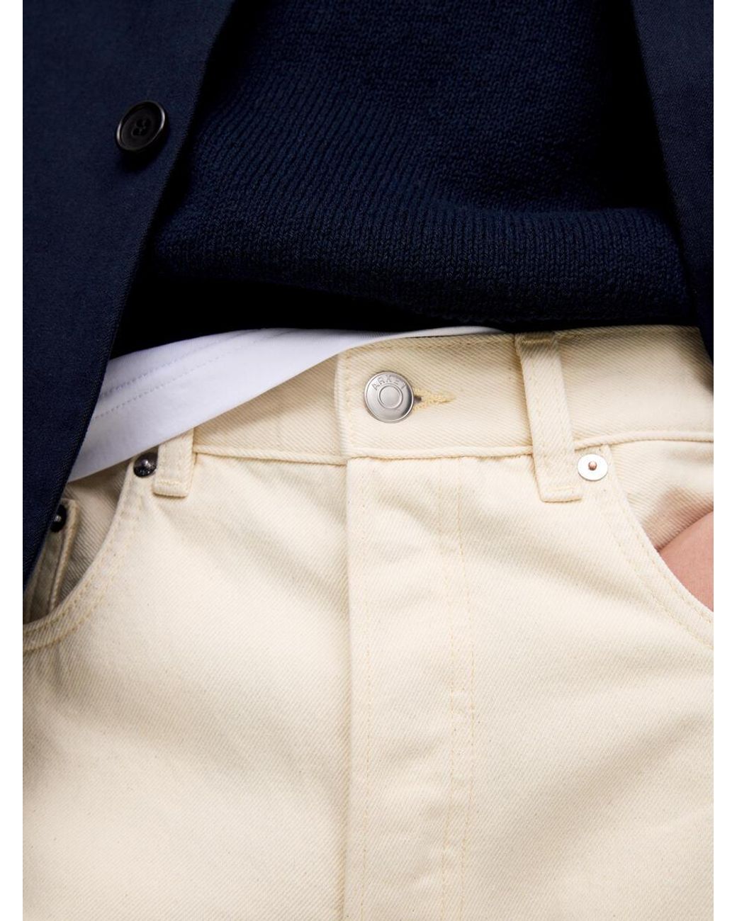 ARKET White Ocean Loose Jeans for men