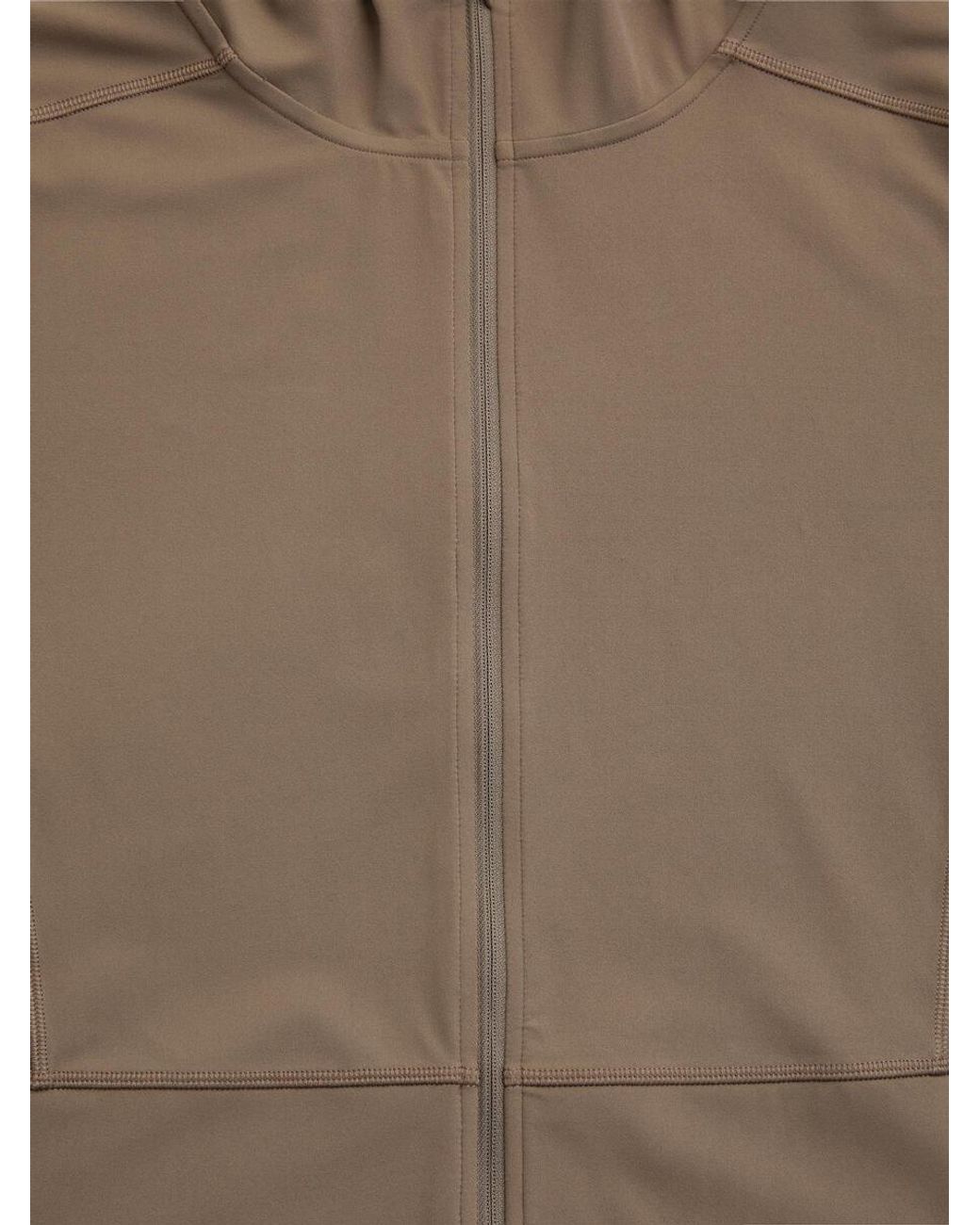 ARKET Brown Active Zip Jacket Hoodie