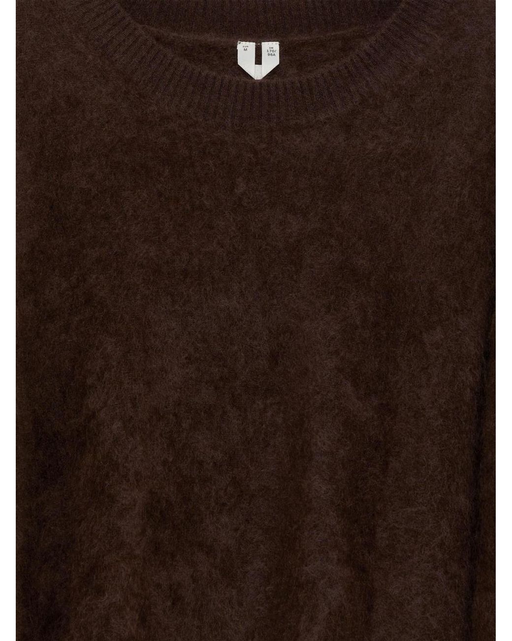 ARKET Brown Pure Brushed-Cashmere Jumper