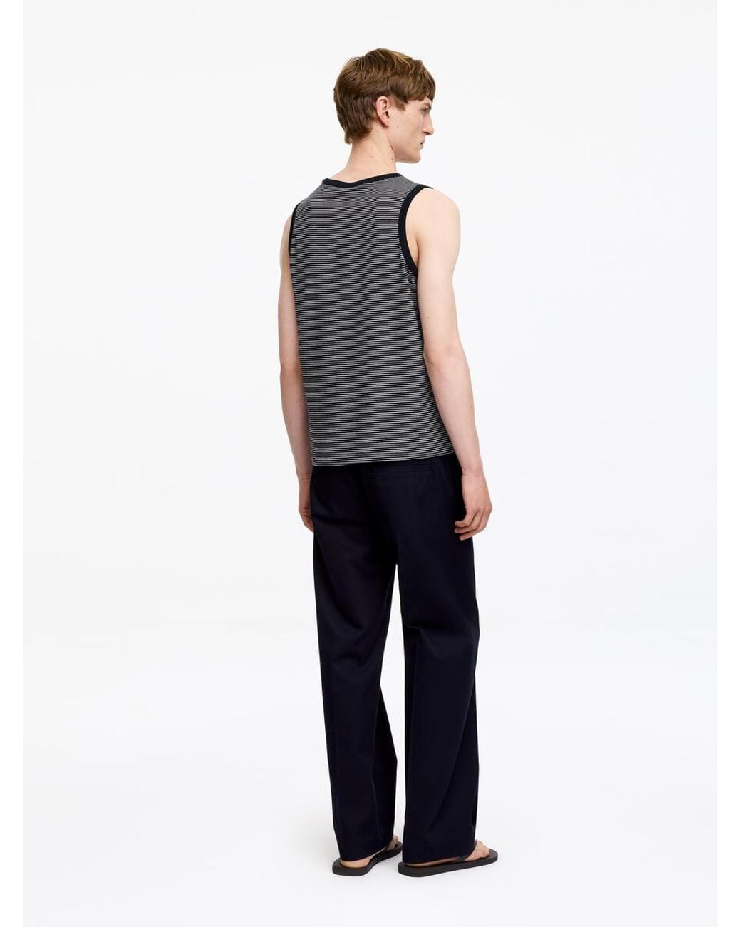 ARKET Blue Ribbed Tank Top for men