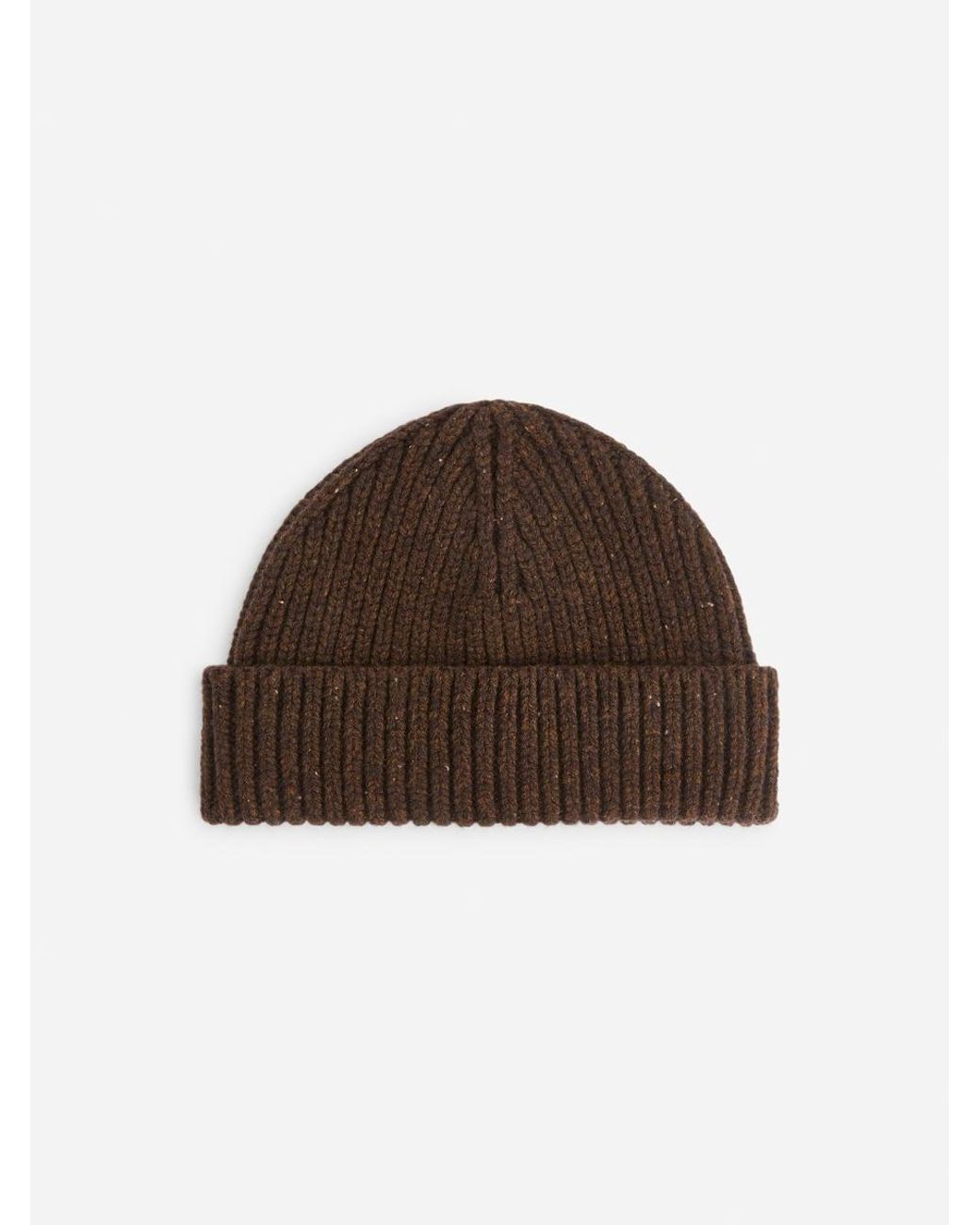 ARKET Brown Wool Beanie for men