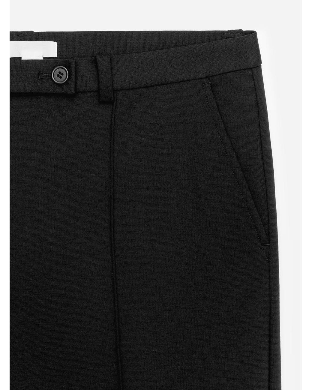 ARKET Black Pintuck Trousers