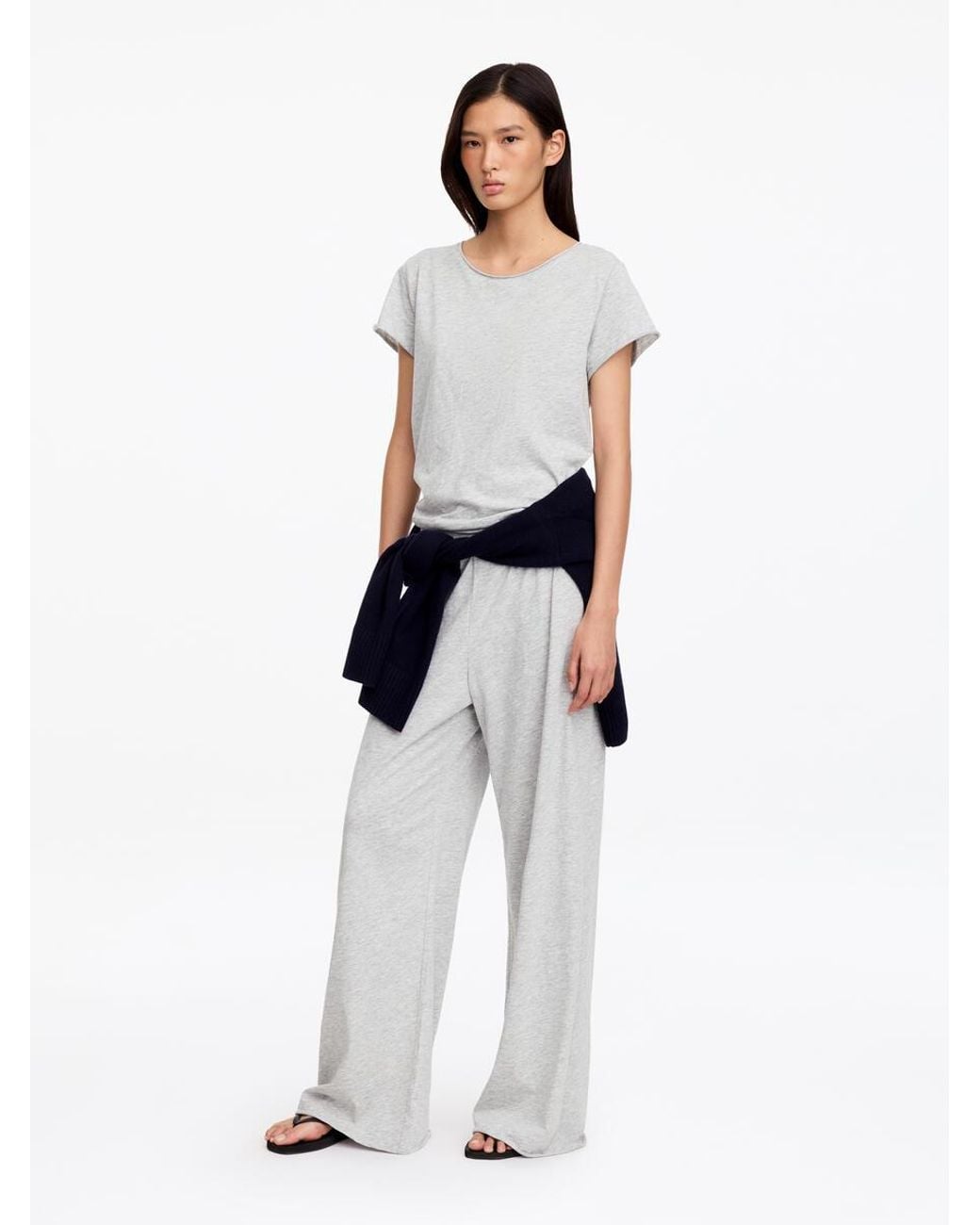 ARKET White Rolled-Edge T-Shirt