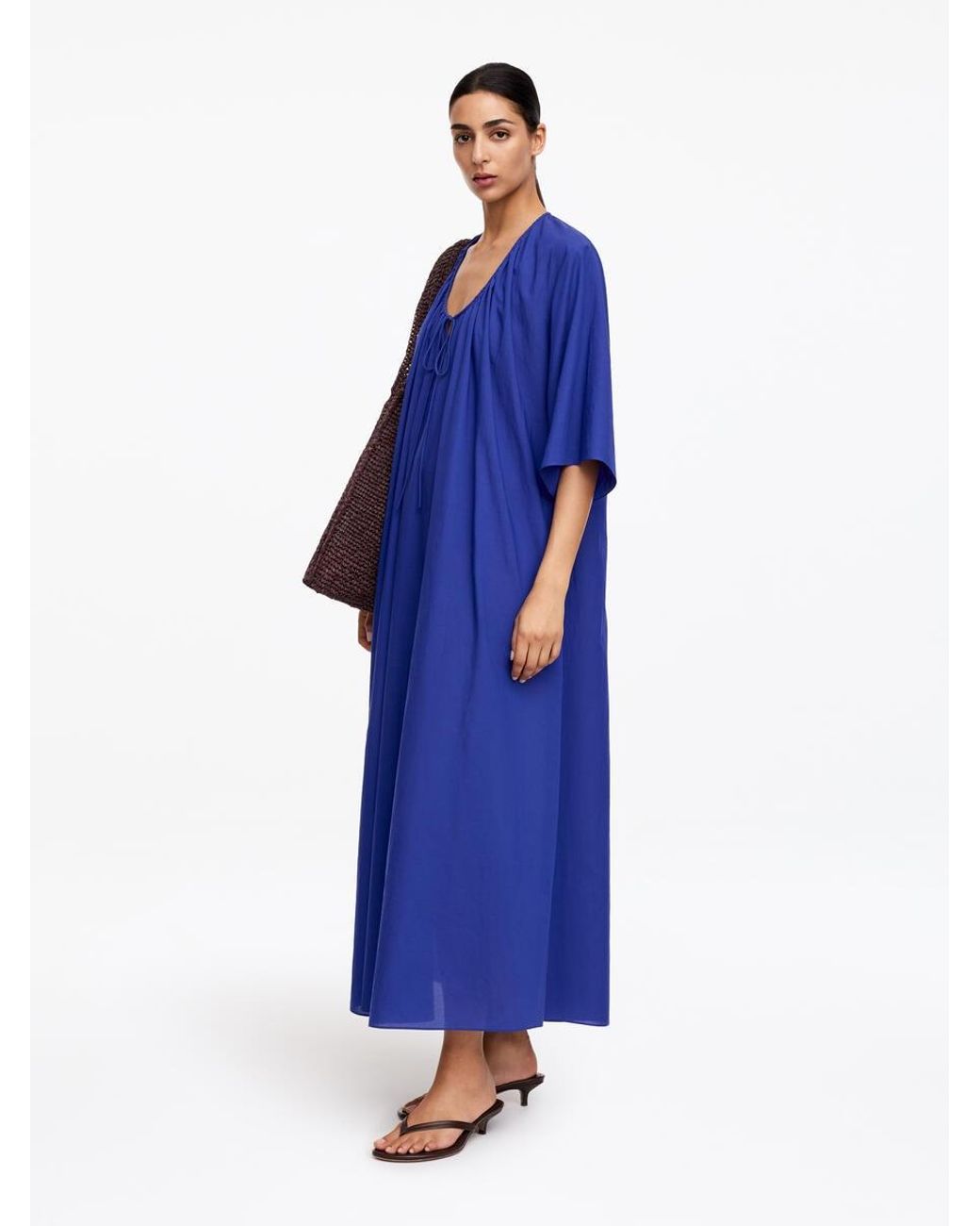 ARKET Blue Lyocell Blend Beach Dress