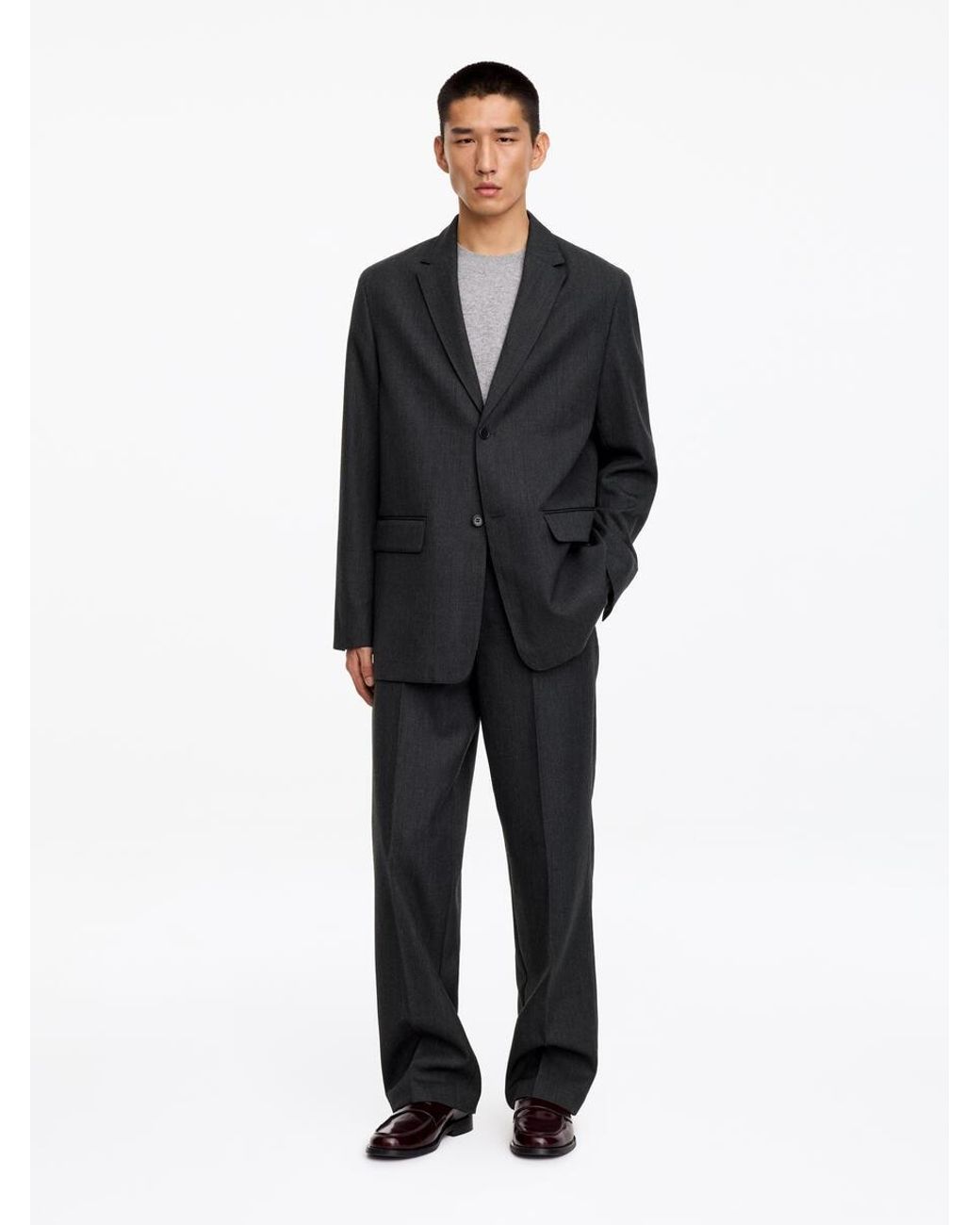 ARKET Blue Wool Blazer for men
