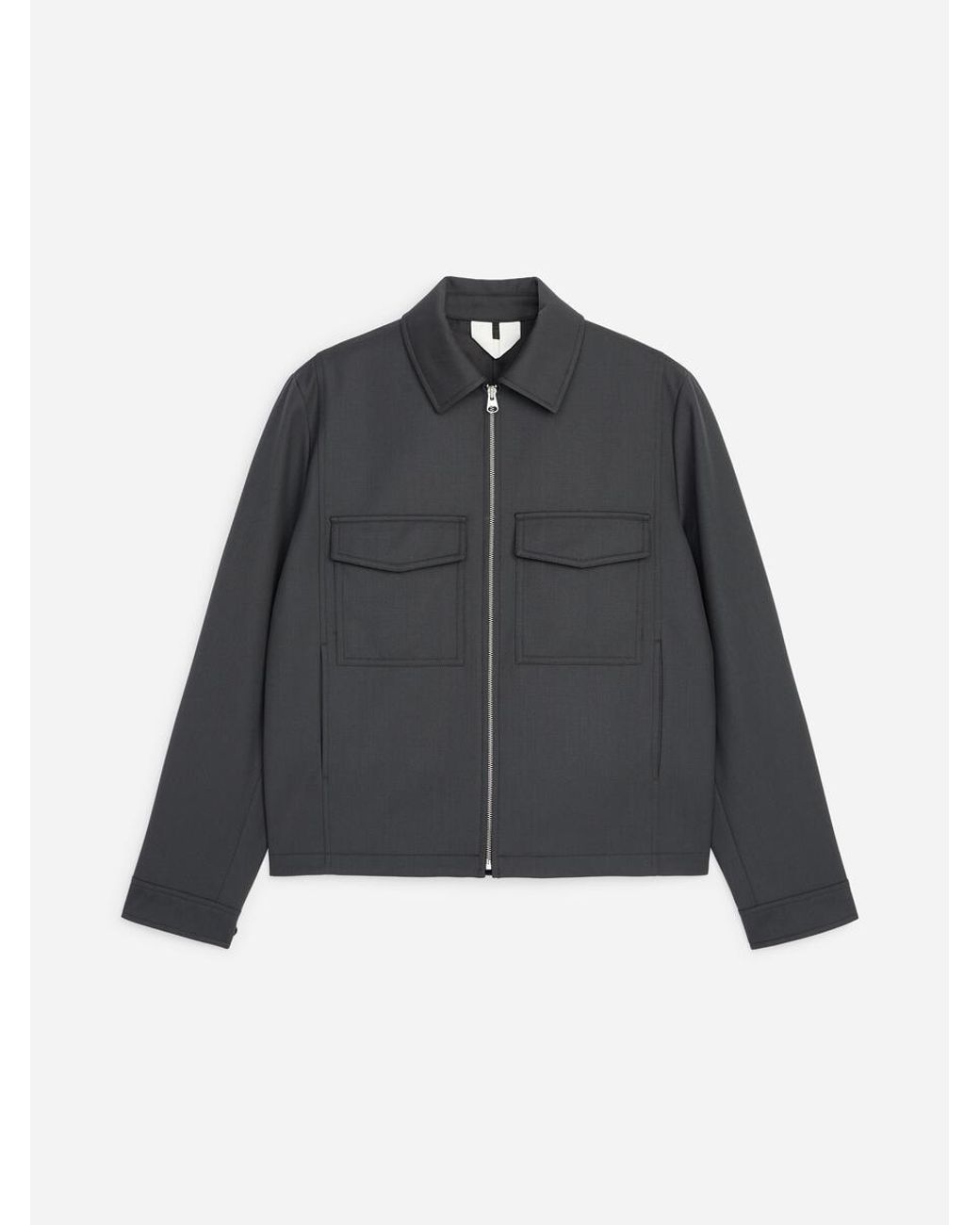 ARKET Blue Relaxed Wool Blend Jacket for men