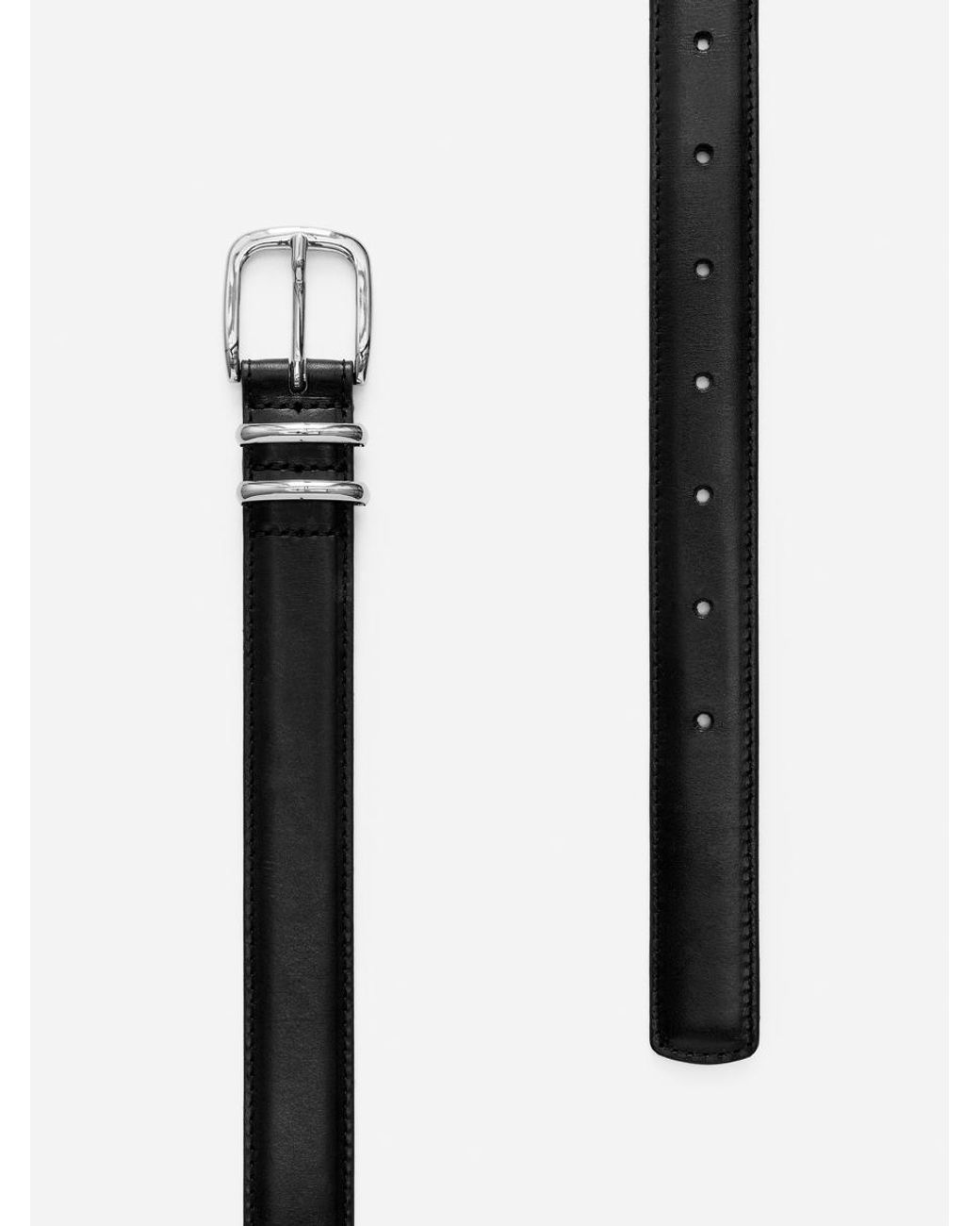 ARKET Black Leather Belt