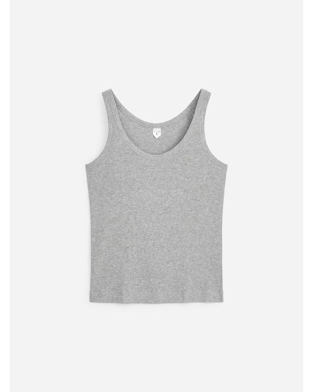 ARKET Blue Scoop-Neck Tank Top