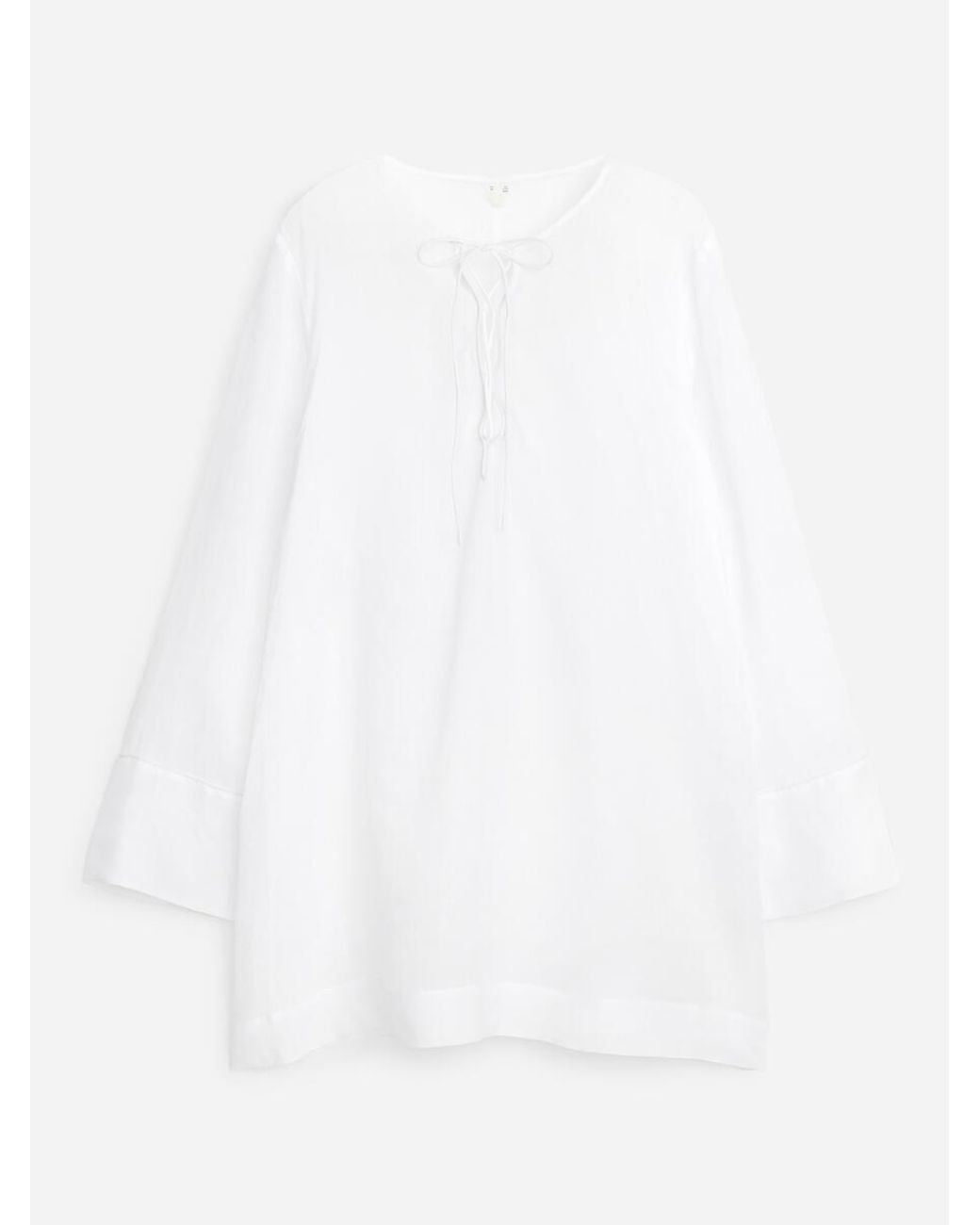 ARKET White Ramie Beach Dress