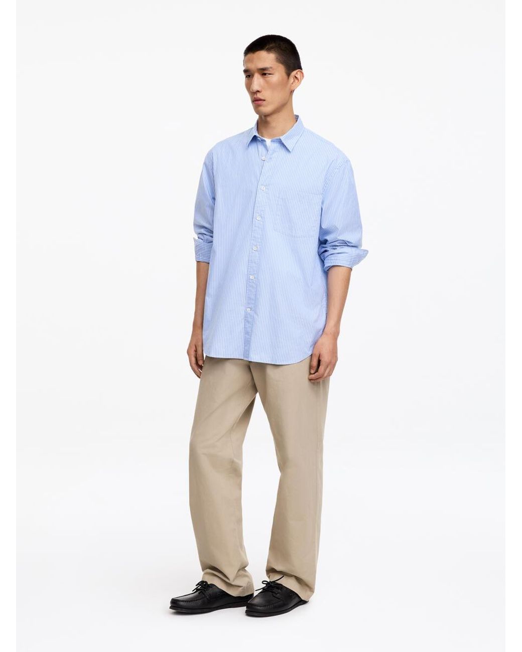 ARKET Natural Wide-Fit Workwear Chinos for men