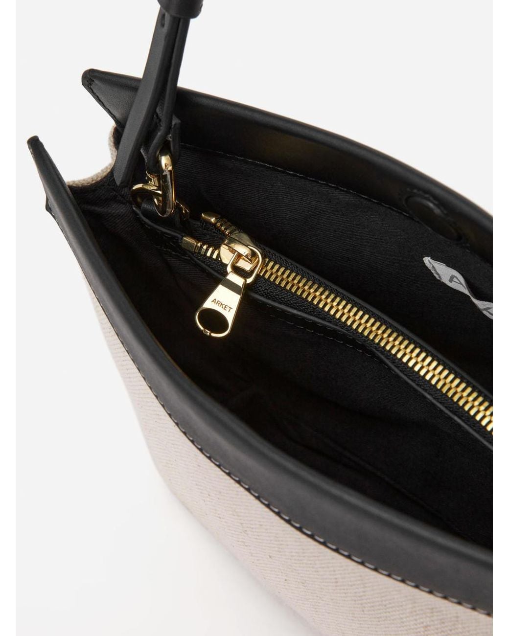 ARKET White Canvas-Leather Bag