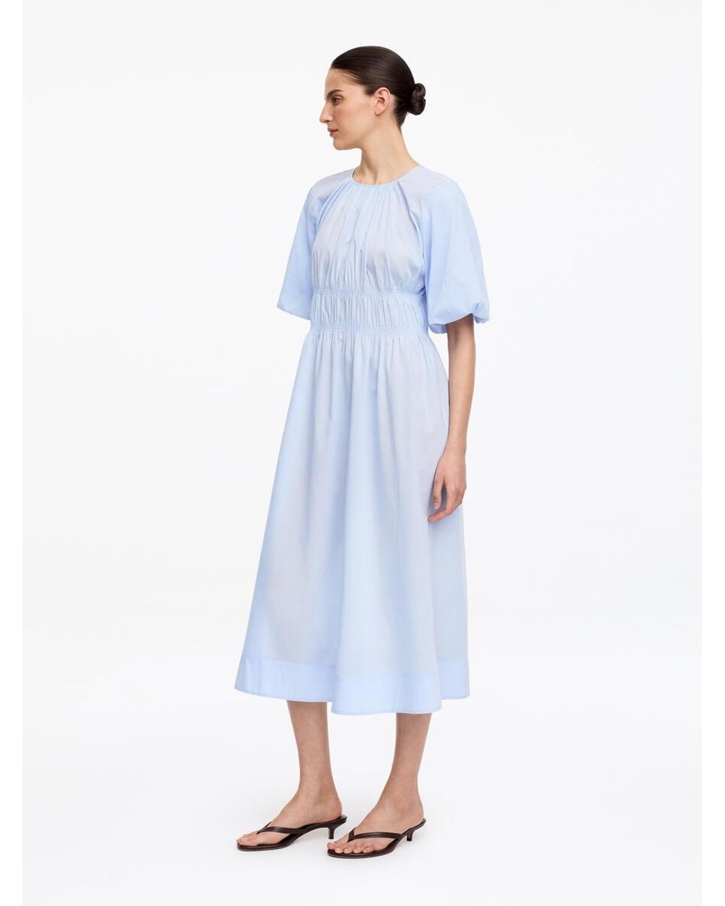 ARKET Blue Lyocell-Cotton Maxi Dress